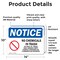 Signmission No Chemicals In Trash Sign With Symbol, 14 in W x Rectangle, Vinyl Decal OS-2PACK-NS-D-1014-L-16052 - alternate 3